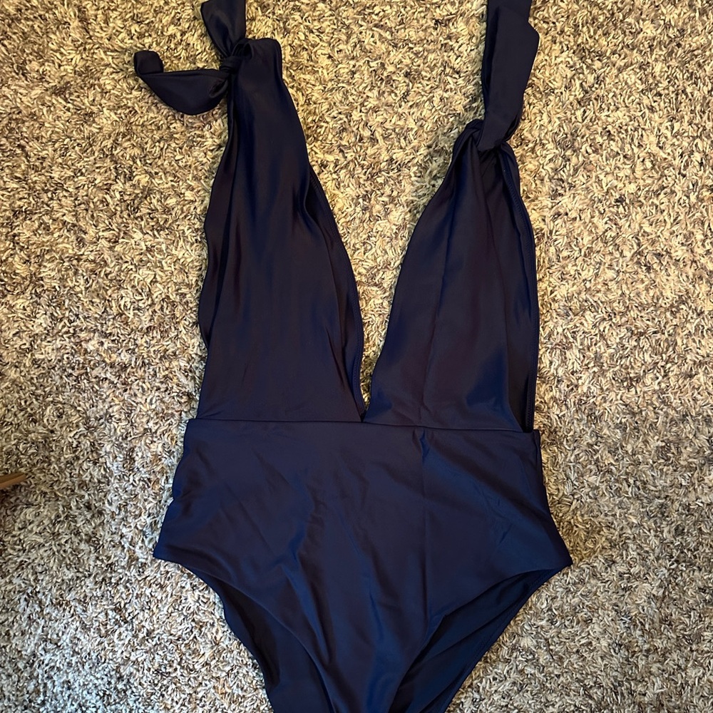 Aerie Deep Blue Women's One Piece Swimsuit